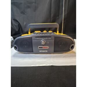 WILSON SPORTS cassette Tape Player boombox am/fm radio WBB84R Everything Works